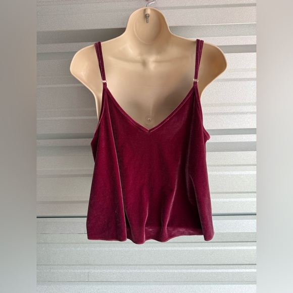 Victoria’s Secret PINK! Velour Flowy Sexy Spaghetti Strap Tank Top Size Large - Picture 6 of 8